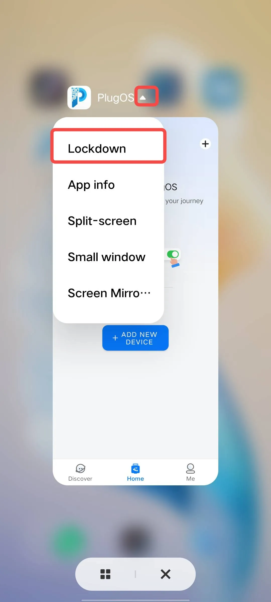 vivo Recent Apps Lock